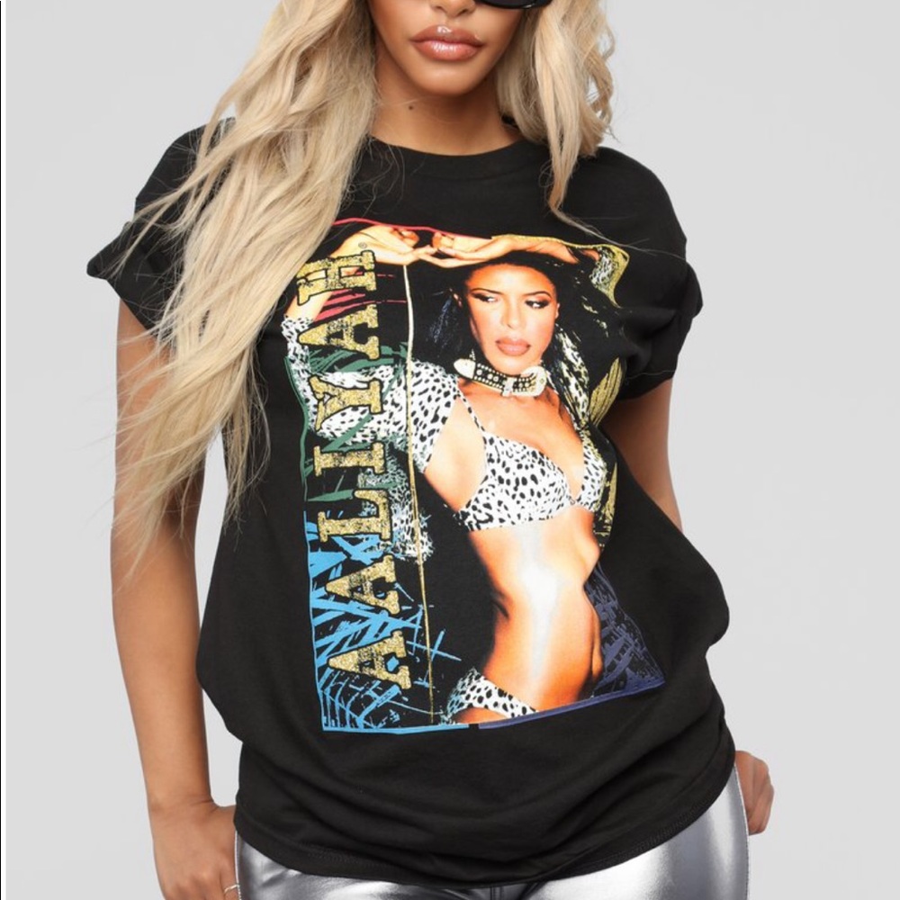Aaliyah Tunic Tee - Black